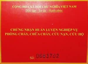 mẫu chứng nhận phòng cháy chữa cháy