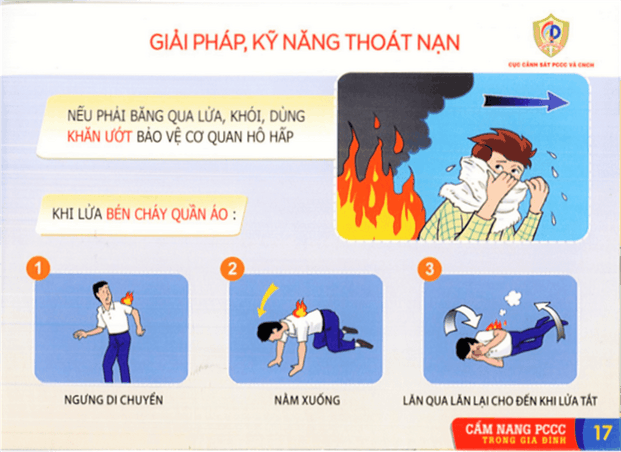 Cách thoát hiểm khi cháy