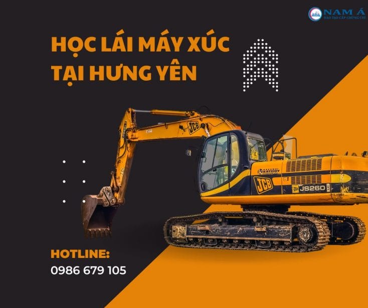 học lái máy xúc tại hưng yên