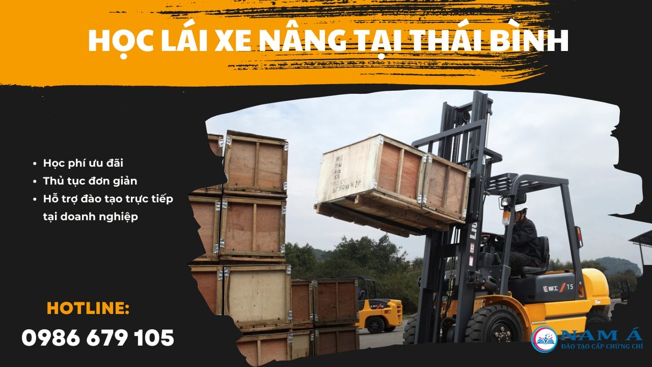 [Đào tạo trực tiếp cho doanh nghiệp] học lái xe nâng tại Thái Bình