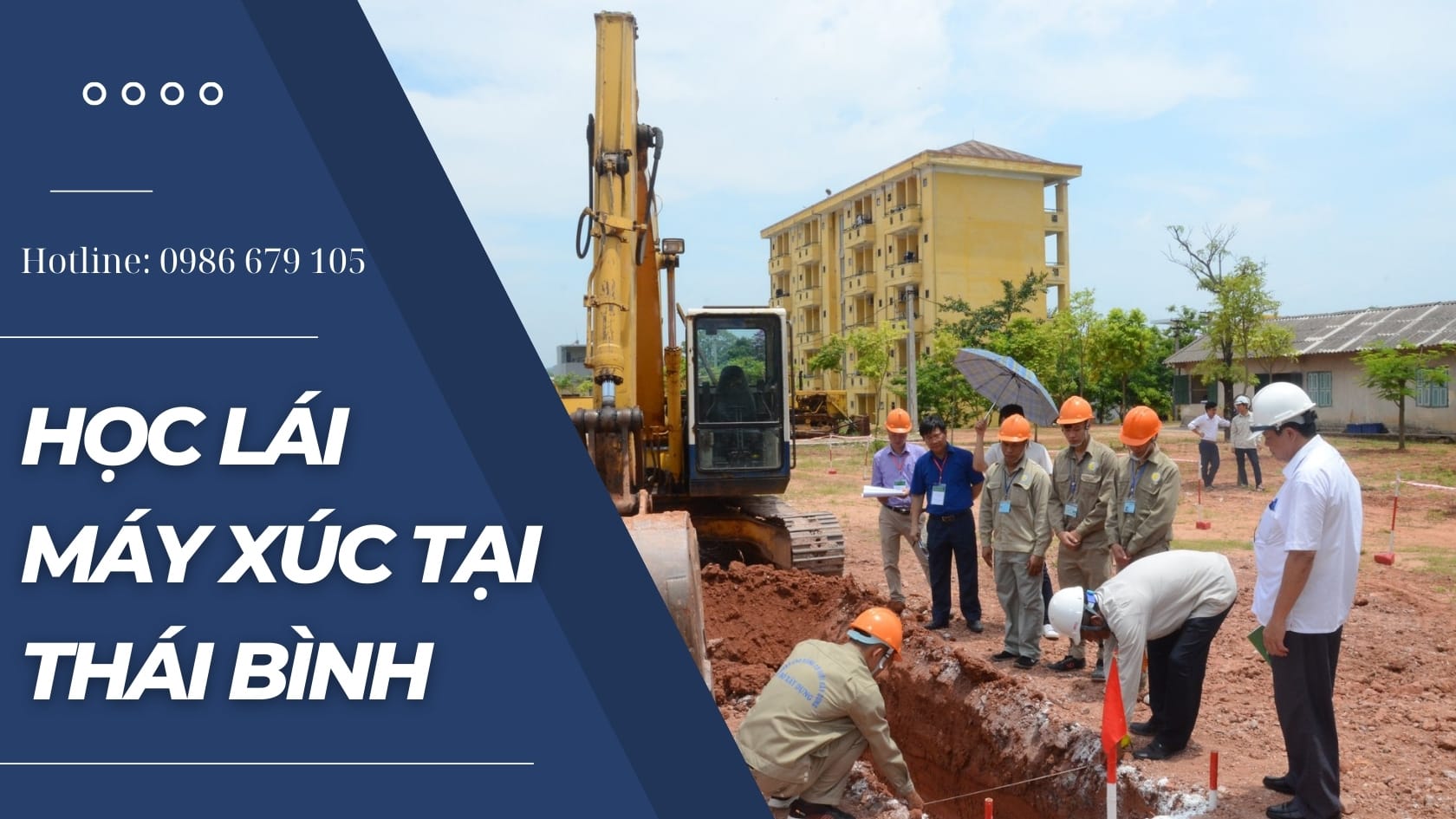 Học lái máy xúc tại Thái Bình, đào tạo trực tiếp tại doanh nghiệp