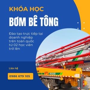 chứng chỉ vận hành bơm bê tông